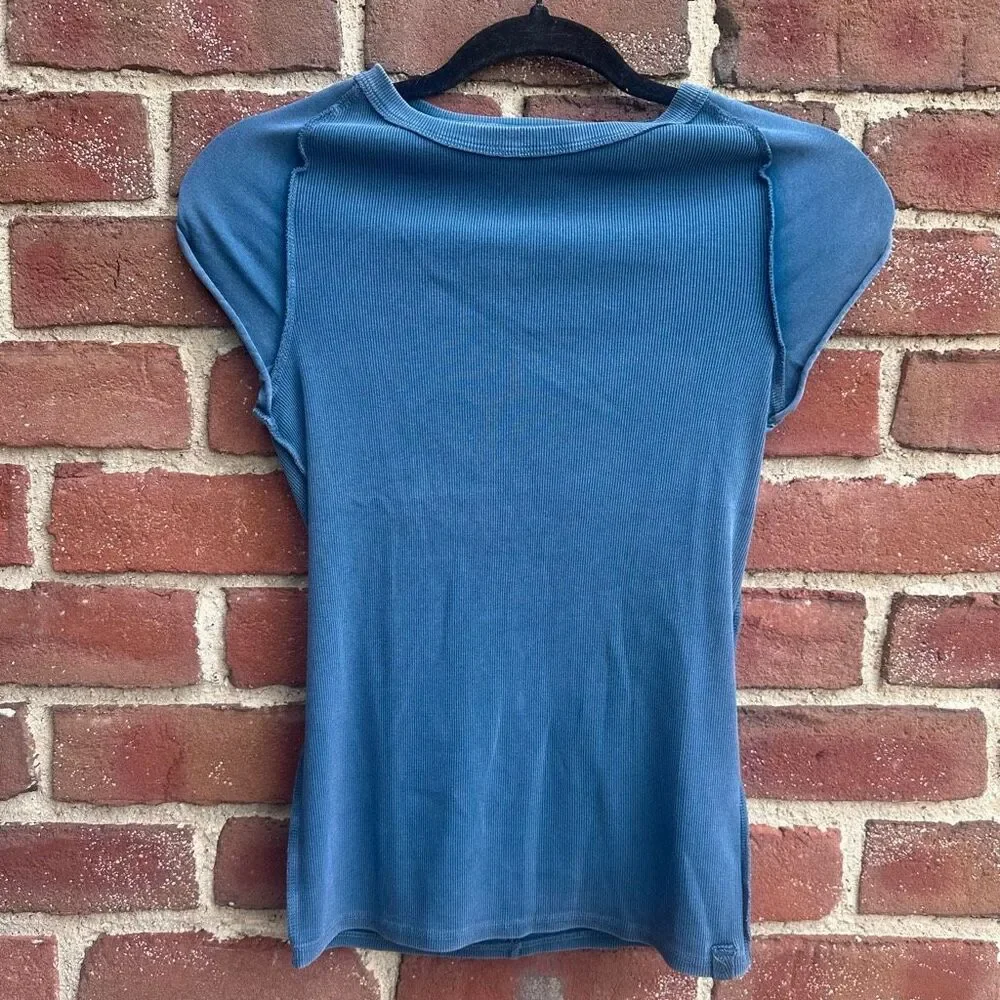 Free People X We The Free Ever Had Tee shirt blue XL NEW